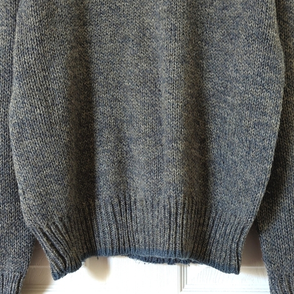 Northwest Territory 90's Vintage Classic Wool Blend Knit Crewneck Sweater Blue L - Picture 5 of 9